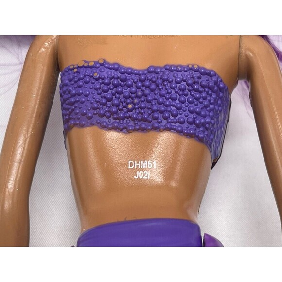 Mattel Barbie Nikki AA Jewel Dreamtopia Mermaid Doll Purple Pink Hair RARE - Picture 11 of 13